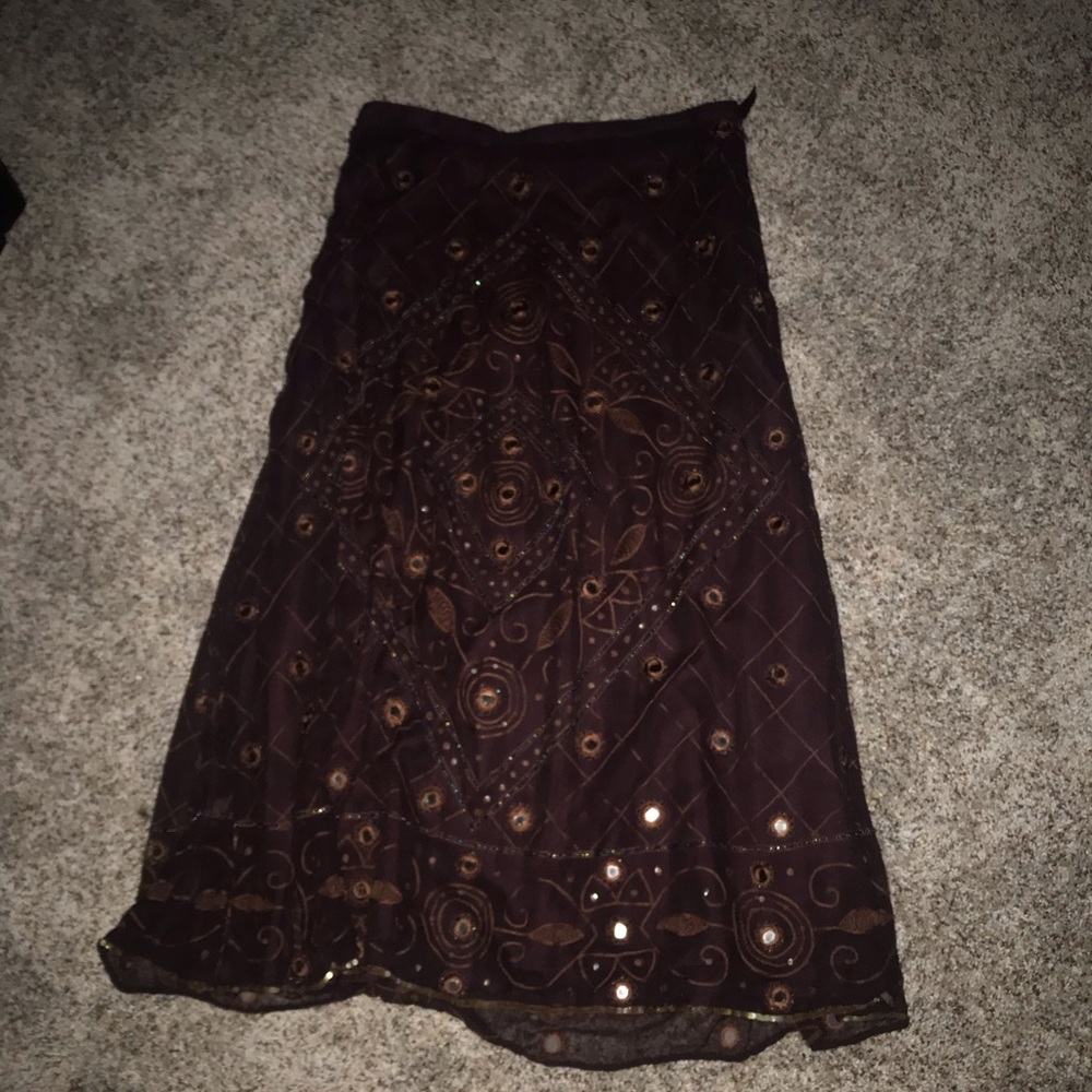 Beaded Midi Skirt